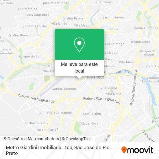 Metro Giardini Imobiliária Ltda mapa