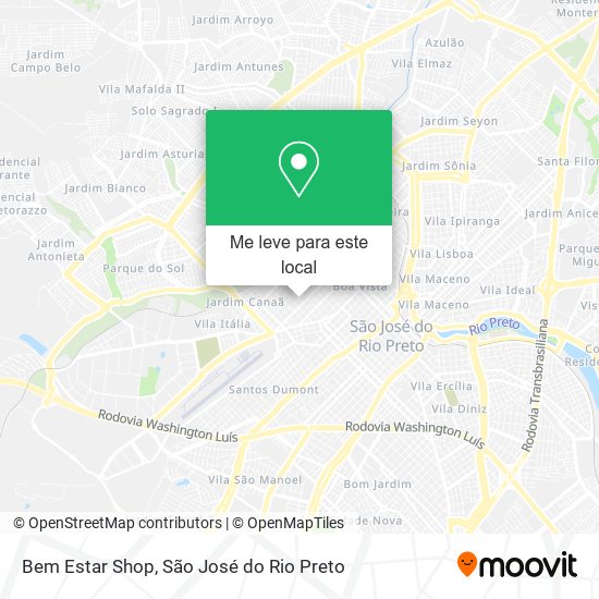 Bem Estar Shop mapa