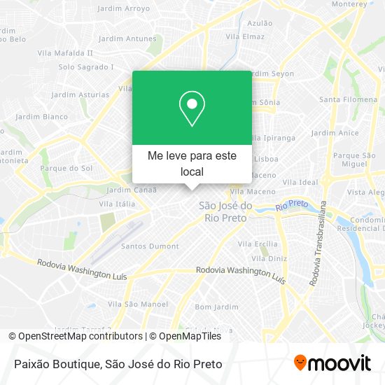 Paixão Boutique mapa