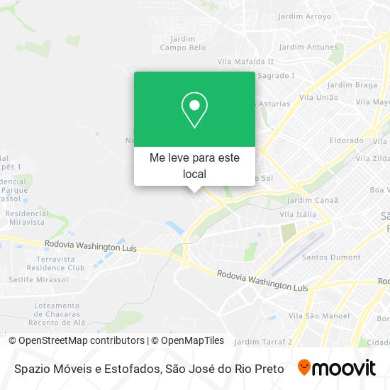 Spazio Móveis e Estofados mapa