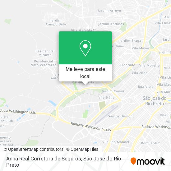 Anna Real Corretora de Seguros mapa