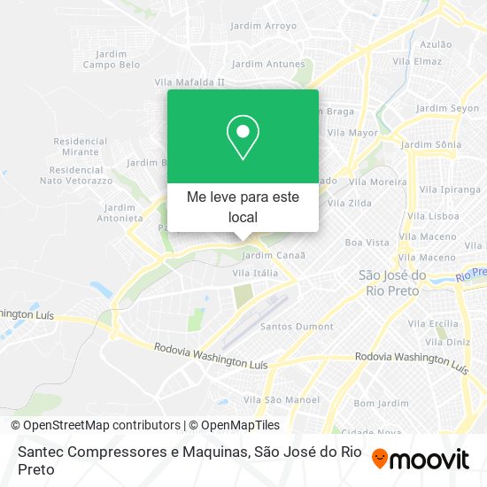 Santec Compressores e Maquinas mapa