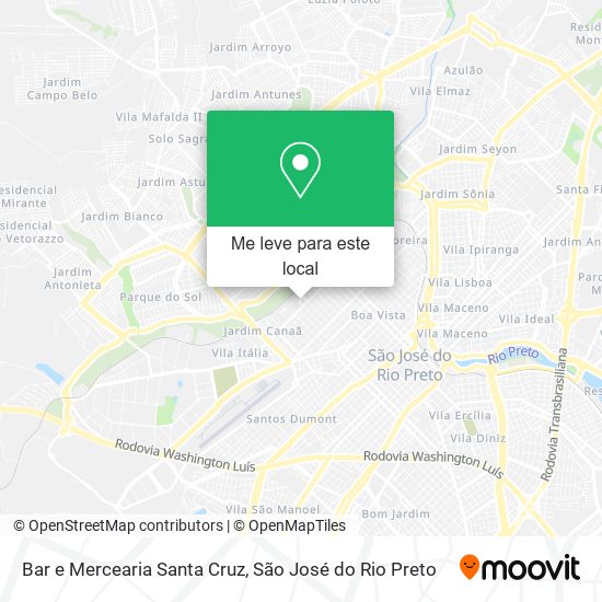 Bar e Mercearia Santa Cruz mapa