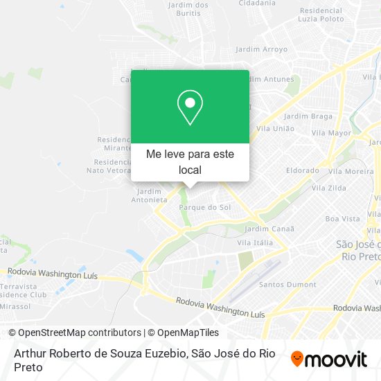 Arthur Roberto de Souza Euzebio mapa