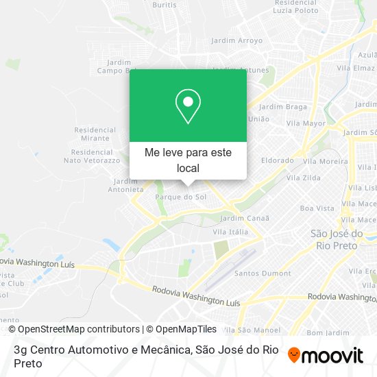 3g Centro Automotivo e Mecânica mapa