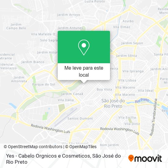 Yes - Cabelo Orgnicos e Cosmeticos mapa