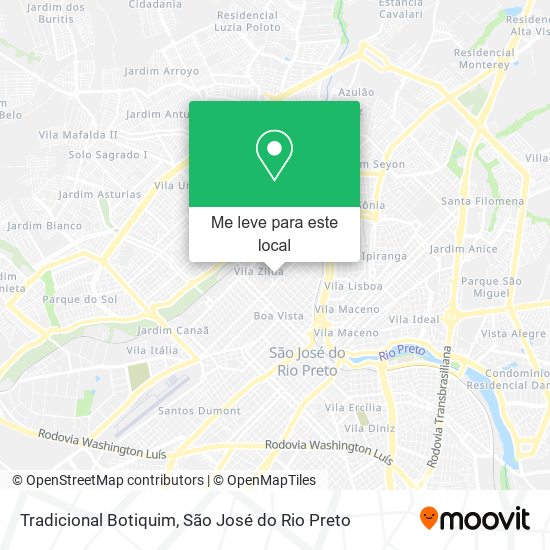 Tradicional Botiquim mapa