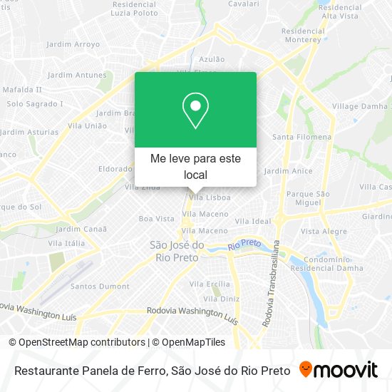 Restaurante Panela de Ferro mapa