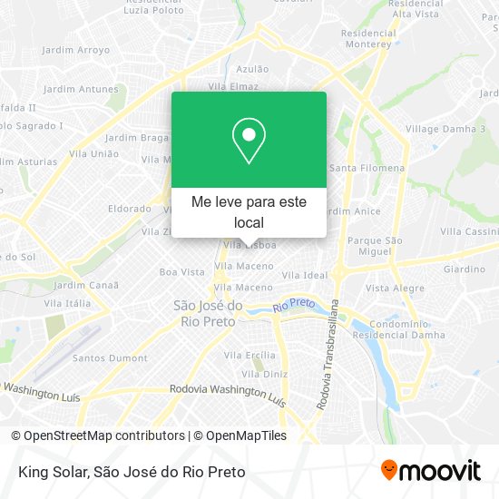 King Solar mapa