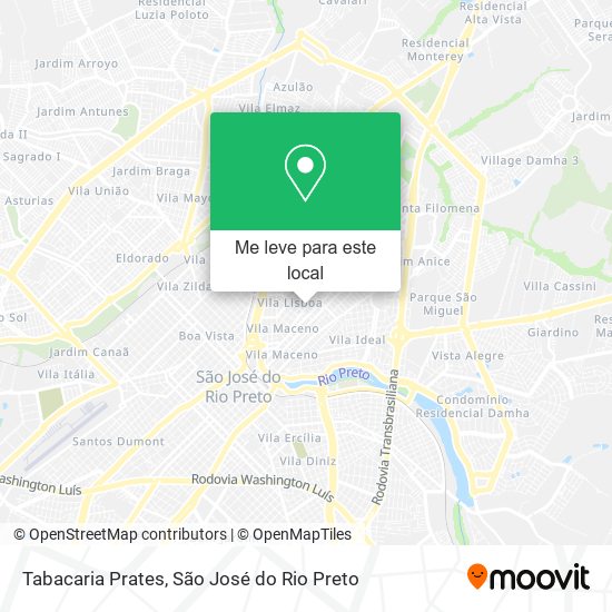 Tabacaria Prates mapa