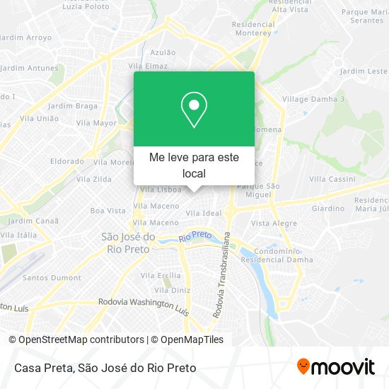 Casa Preta mapa