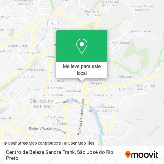 Centro de Beleza Sandra Frank mapa