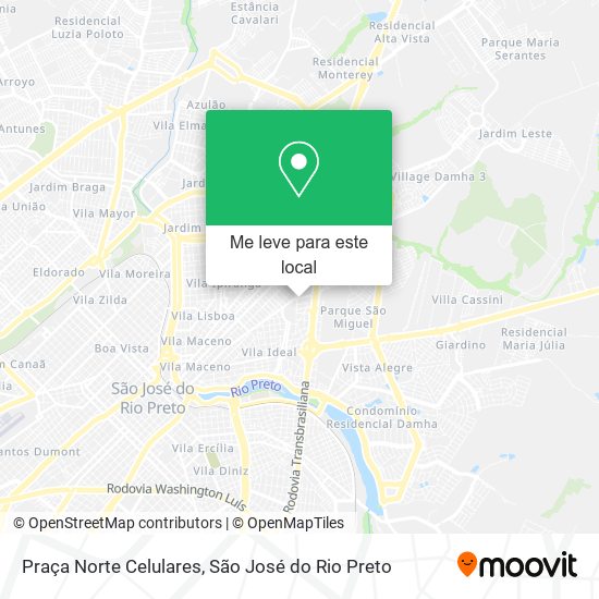 Praça Norte Celulares mapa