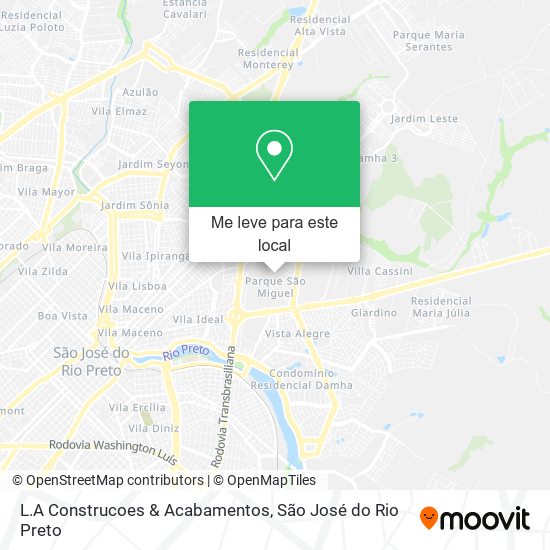 L.A Construcoes & Acabamentos mapa