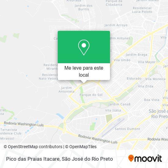 Pico das Praias Itacare mapa