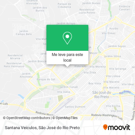 Santana Veiculos mapa