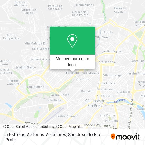 5 Estrelas Vistorias Veiculares mapa