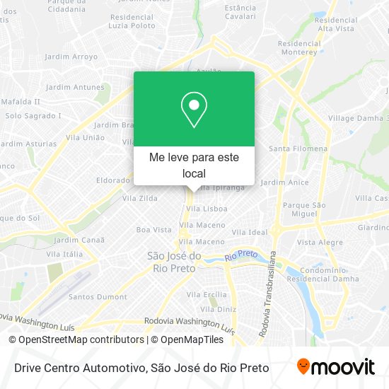 Drive Centro Automotivo mapa