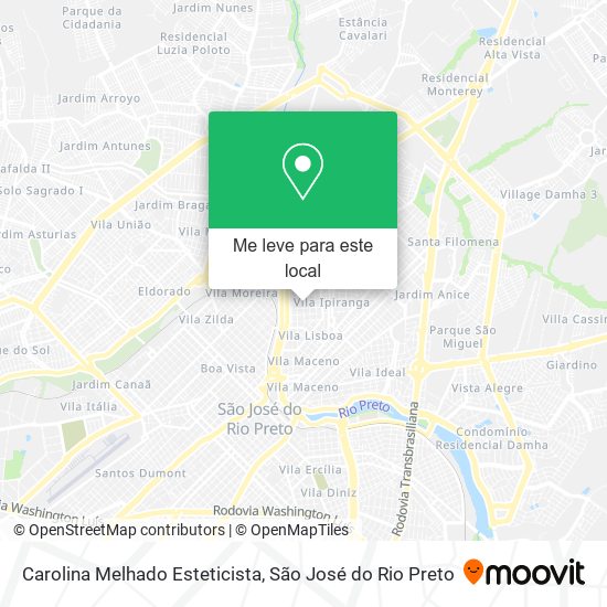 Carolina Melhado Esteticista mapa