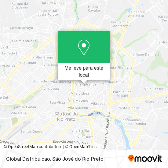 Global Distribuicao mapa