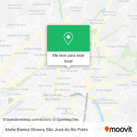 Atelie Bianca Oliveira mapa