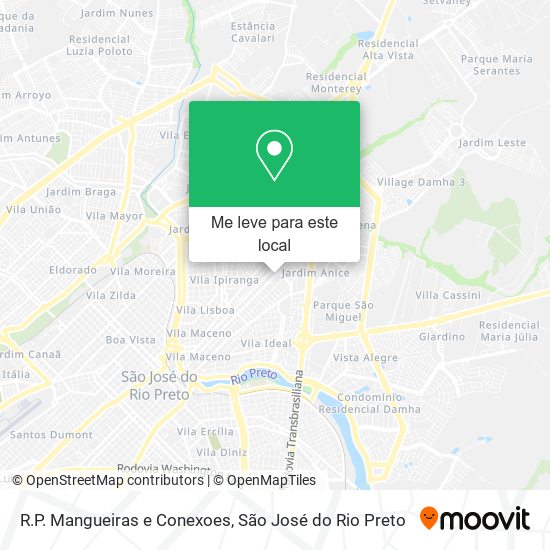 R.P. Mangueiras e Conexoes mapa