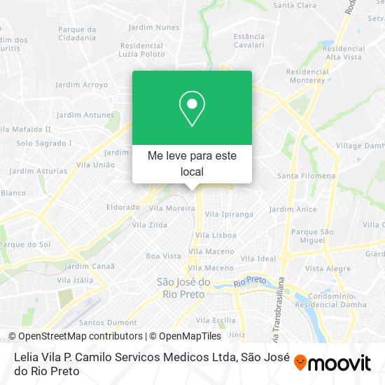 Lelia Vila P. Camilo Servicos Medicos Ltda mapa