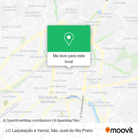 J.C Laqueação e Verniz mapa
