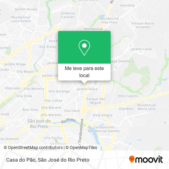 Casa do Pão mapa