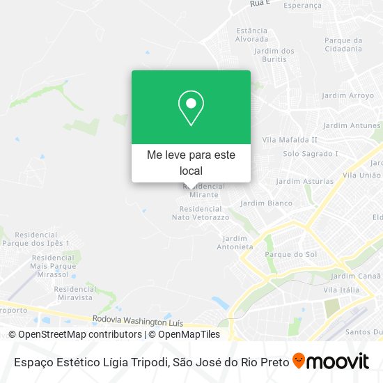 Espaço Estético Lígia Tripodi mapa