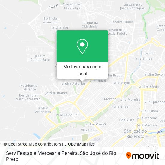 Serv Festas e Mercearia Pereira mapa