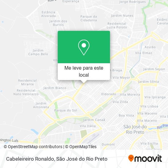 Cabeleireiro Ronaldo mapa