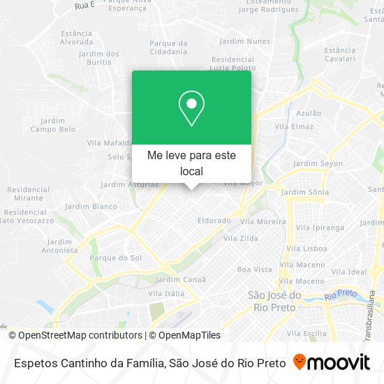 Espetos Cantinho da Família mapa
