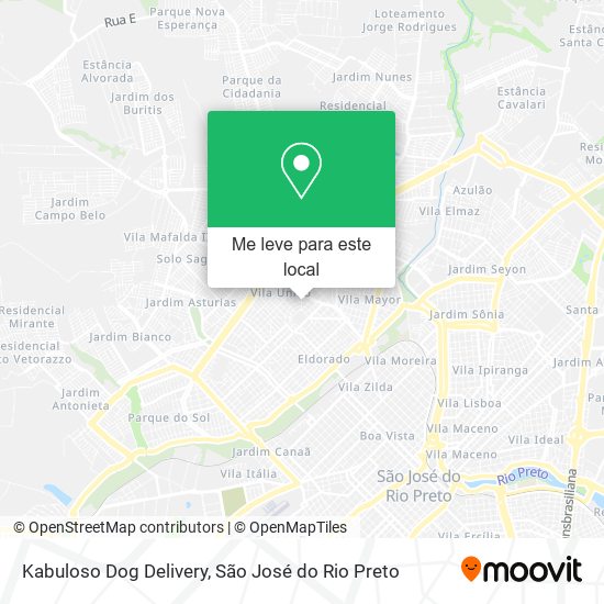 Kabuloso Dog Delivery mapa