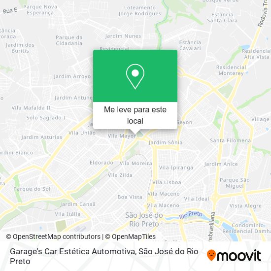 Garage's Car Estética Automotiva mapa
