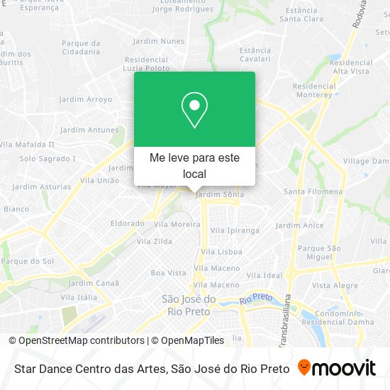 Star Dance Centro das Artes mapa
