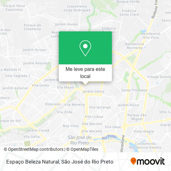 Espaço Beleza Natural mapa