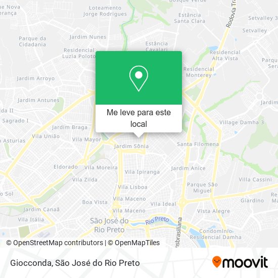 Giocconda mapa