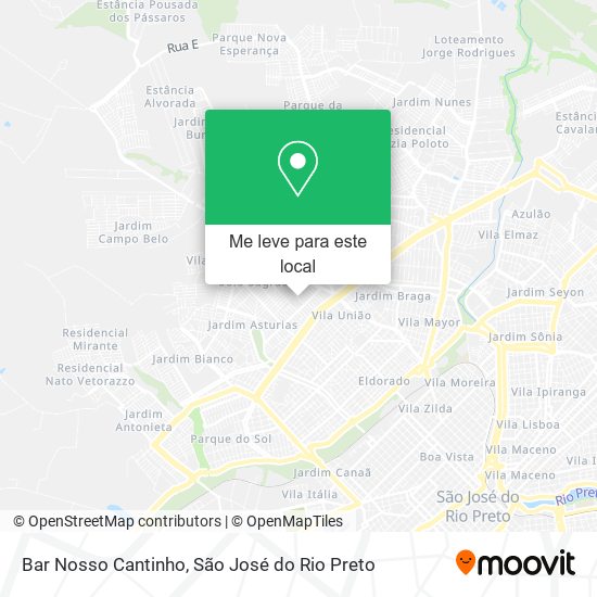 Bar Nosso Cantinho mapa