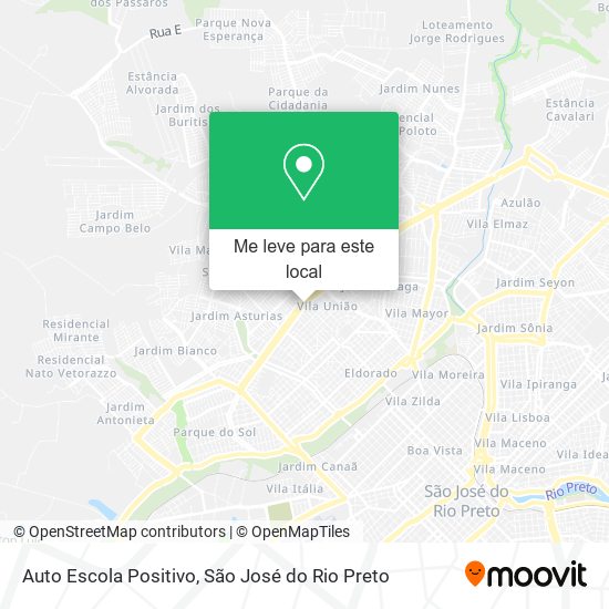Auto Escola Positivo mapa
