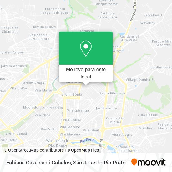 Fabiana Cavalcanti Cabelos mapa