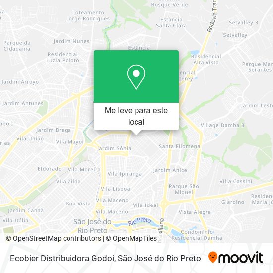 Ecobier Distribuidora Godoi mapa