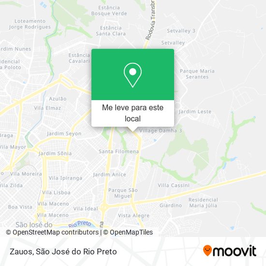 Zauos mapa