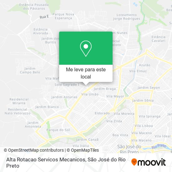 Alta Rotacao Servicos Mecanicos mapa