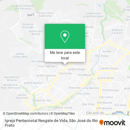 Igreja Pentecostal Resgate de Vida mapa