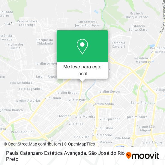 Paula Catanzaro Estética Avançada mapa