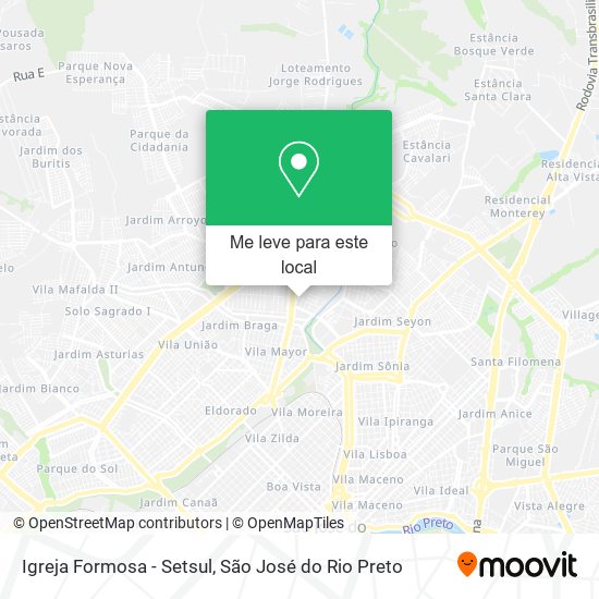 Igreja Formosa - Setsul mapa