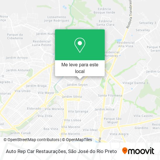 Auto Rep Car Restaurações mapa