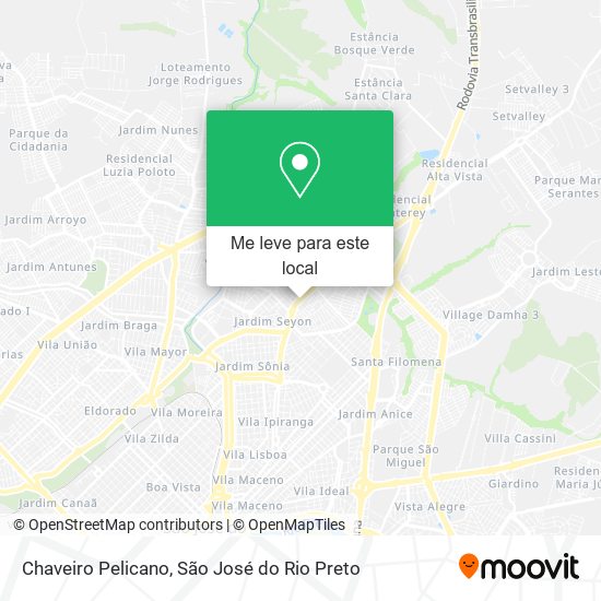 Chaveiro Pelicano mapa