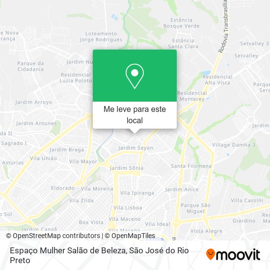 Espaço Mulher Salão de Beleza mapa